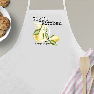Gigi's Kitchen Always in Business 100% Cotton Apron